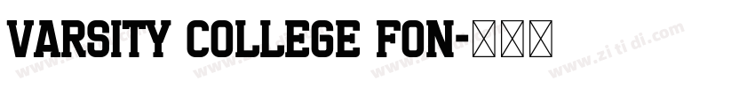 Varsity College Fon字体转换